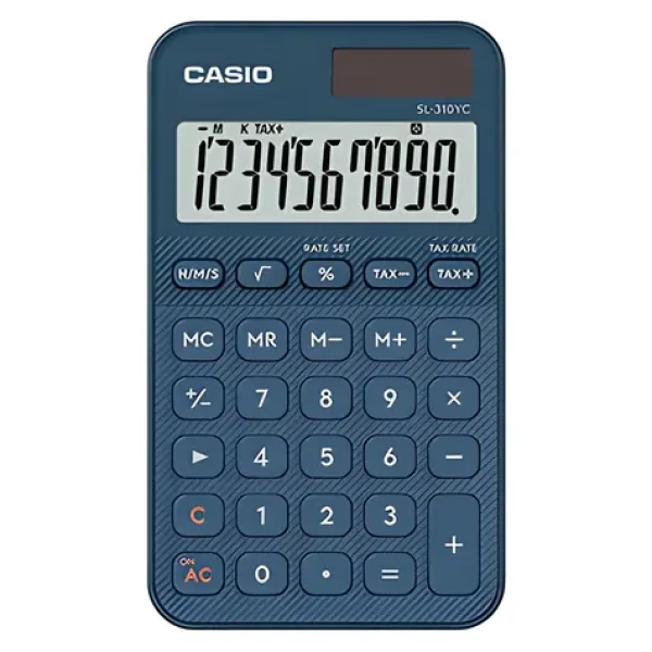 Casio SL 310 YC NY modrá / Kalkulačka / desaťmiestna / duálne napájanie (SL 310 YC NY)