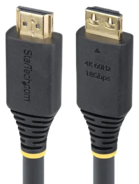 StarTech HDMI2- Cable-GRIP-20F/6M čierna / HDMI kábel / HDMI 2.0 / 6,1 m / zaisťovací konektor (HDMI2-CABLE-GRIP-20F)
