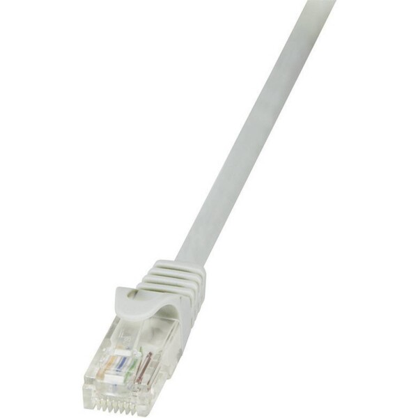 LogiLink CP1142U RJ45 sieťové káble, prepojovacie káble CAT 5e U/UTP 50.00 m sivá 1 ks; CP1142U