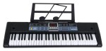 Mamido Detský keyboard s mikrofónom a stojanom na noty čierny