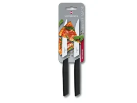 VICTORINOX Sada 2 ks steakový nôž Swiss Modern 12 cm čierny (6.9003.12WB)