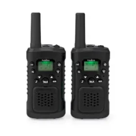 Nedis Walkie-Talkie Set čierna / 2x vysielačka / 2 slúchadlá / Až 6 km / 8 kanálov / PTT / VOX (WLTK0610BK)