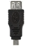 Nedis USB redukcia Micro-B(M) - USB-A(F) čierna / USB redukcia / USB 2.0 (CCGB60901BK)