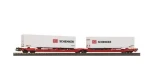 Piko 24626 Kontajnerový vagón T3000e s 2 návesmi DB Schenker DB AG VI