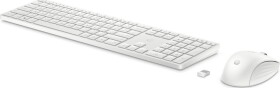 HP 655 - Tastatur-und-Maus-Set - kabellos - 2.4 GHz - QWERTZ - Deutsch - weiss