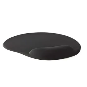 Nedis Gélová podložka pod myš 215 mm čierna / Podložka pod myš / Ergonomická opierka zápästia / Protišmyková základňa (MPADFG100BK)