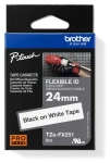 Brother TZE-FX251 biela/čierna / Páska do tlačiarne štítkov / 24 mm / 8 m / flexibilná (TZEFX251)
