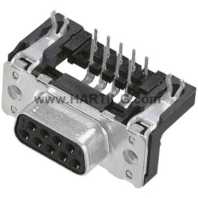 HARTING 09662527613 09662527613 D-SUB zásuvková lišta 90 ° Pólov: 15 spájkovaný konektor 1 ks; 09662527613