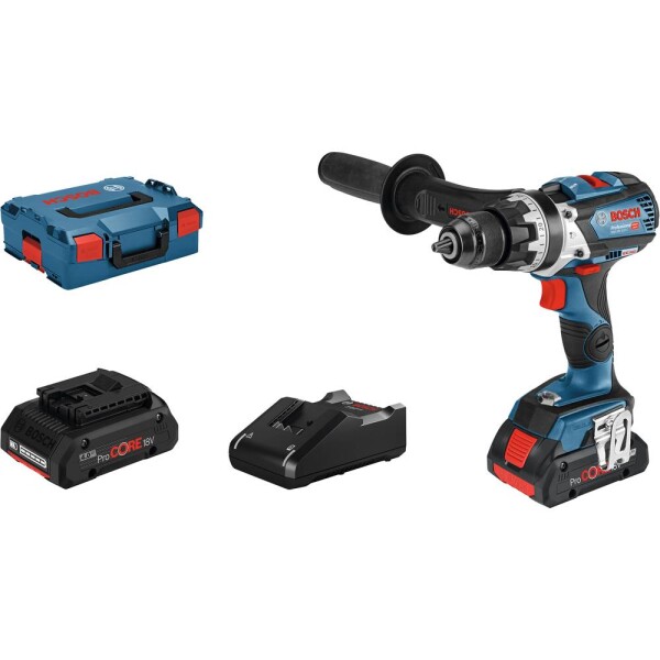 BOSCH GSB 18V-110 C - 2x 4.0 Ah / Aku kombi skrutkovač / 18V / 13mm skľučovadlo / 2100 ot-min / 2 x 4.0 Ah (06019G030B)