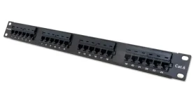 Xtendlan Patch panel 19" / 24 portov / Cat6 / pozlátené kontakty / 110 (PP19-24C6U)