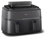 Philips NA550/00 čierna / Teplovzdušná fritéza / dvojitý kôš / funkcia pary / 2750 W / 9 l (001895060000)