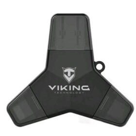 VIKING USB FLASH DISK 64GB 4v1 čierna / LIGHTNING / USB-C / MICRO USB / USB-A (VUFII64B)