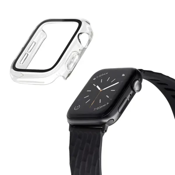 LAUT Shield Apple Watch 44 mm číre / Ochranné púzdro / Sklo/PC (L_AWL_SH_UC)