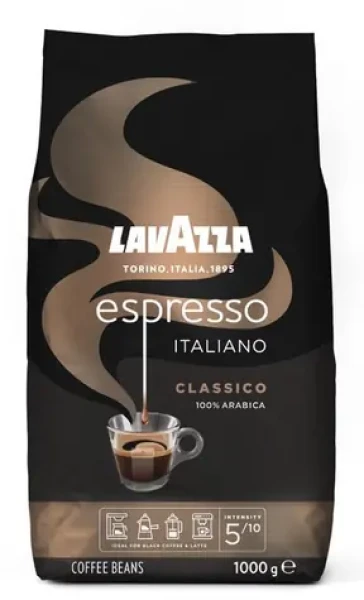 LAVAZZA Espresso 1 kg / Zrnková káva / 100% Arabica / Vákuové balenie (8000070018747)