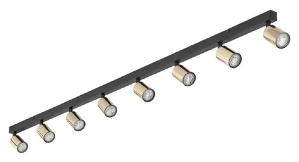 TK Lighting Top zlatá / Bodové stropné svietidlo / 8x GU10 / max. 10W (5997)
