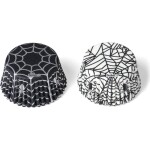 Muffinové košíčky Halloween pavučiny 36 ks 5x3 cm - Decora - Decora