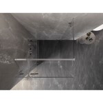MEXEN/S - Lunar T sprchovací kút dvere krídlové ľavá 70 x 70, transparent, chróm 834T-070-070-01-00-L