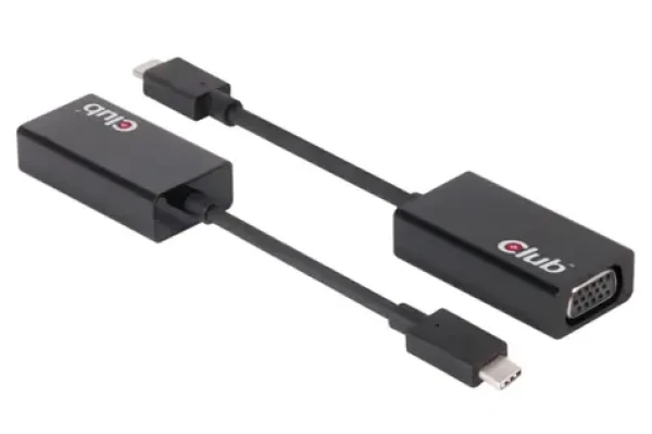 Club3D Prevodník USB 3.1 TYPE C na VGA (D-SUB) / aktívny (CAC-1502)