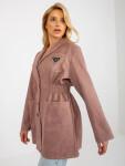 Dámsky tenký kabát - bunda vo farbe Dirty Pink (509128) odstíny růžové uni velikost