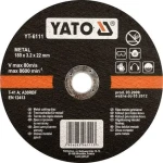 YATO Rezný kotúč na kov 115 mm / Rezný kotúč / Priemer 115 x 22 mm / Hrúbka 1,2 mm