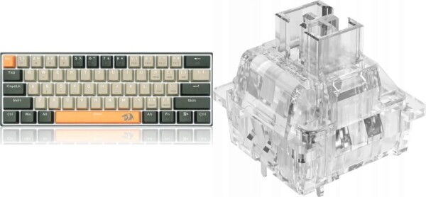 Redragon Redragon K606 Lakshmi Red switch (K606-OG&GY&BK) + A113 HP2 Panda Keycaps (A113 HP2)
