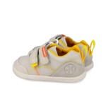 Chlapčenské barefoot plátené tenisky LONA BASICA BEIGE Y AMARILLO Biomecanisc 262190-C891 - 23