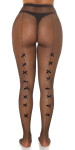 Sexi pančuchy s mašľami 12-4149 - InStylefashion UNI černá