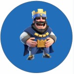 Jedlý papier Clash Royale kráľ, ktorý sa smeje, 19,5 cm - Pictu Hap - Pictu Hap