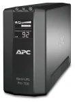 APC Back-UPS RS 700 LCD čierna / Záložný zdroj / 420 W / Master Control / 6 zásuviek / 2x RJ-45 (BR700G)