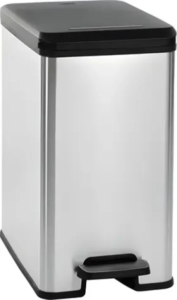 Curver Slim Bin 25 strieborná / Odpadkový kôš / 25 l / pedálový (213300)