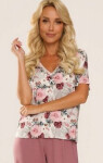 Pyžamo De Lafense 720 Finessa kr/r 3XL-4XL světle šedá 4XL
