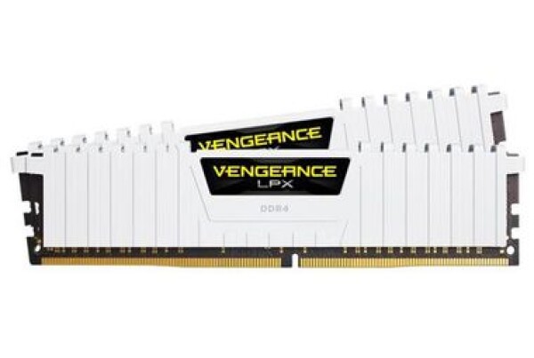 Corsair Vengeance LPX White 16GB (2x8GB) 2666MHz / DDR4 / PC4-21300 / CL16-18-18-35 / 1.2V / XMP2.0 / s chladičom (CMK16GX4M2A2666C16W)