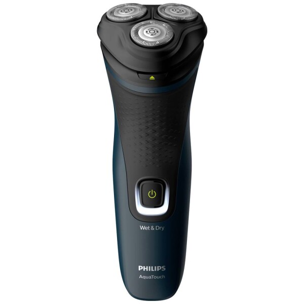 Philips AquaTouch S1121-41 čierno-modrá / Pánsky holiaci strojček / Brity ComfortCut / Wetamp;Dry / prevádzka až 40 min (S1121/41)