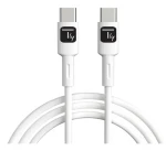 Techly USB-C - USB-C kábel 1 m biela / Kábel / USB 2.0 / rýchlonabíjanie PD 60W (ICOC-MUSB20-C60W1)