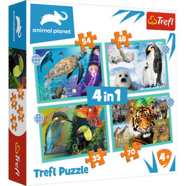 Trefl - Puzzle - Animal Planet: Záhadný svet zvierat 4v1