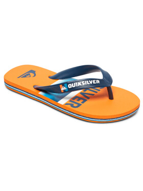 Quiksilver MOLOKAI SLAB BLUE/BLUE/ORANGE plážovky