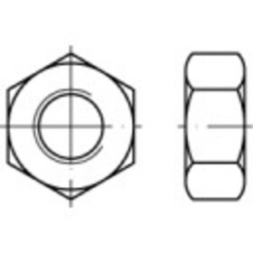TOOLCRAFT TO-5449875 šesťhranné matice M42 DIN 934 mosaz 1 ks; TO-5449875
