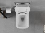 MEXEN/S - Elis Závesná WC misa vrátane sedátka s slow-slim, duroplast, biela 30910600