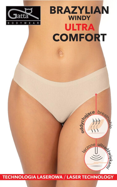 Dámske brazílske nohavičky 41670 Windy Ultra Comfort Beige - Gatta M