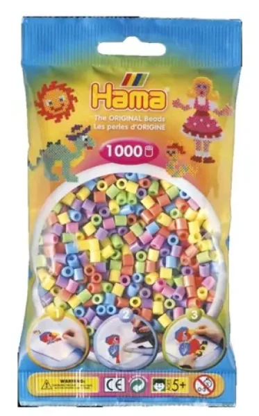HAMA Zažehľovacie korálky MIDI pastelové