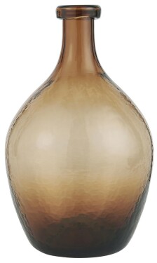 IB LAURSEN Sklenená váza Balloon Brown 28 cm
