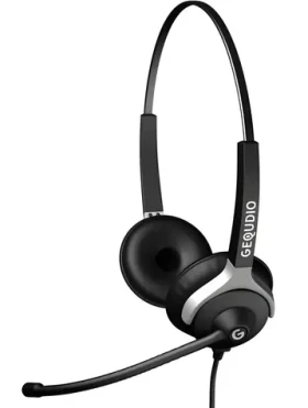 GEQUDIO Headset pre Yealink, Snom, Grandstream / Headset / Káblový / Mikrofón Boom / Potlačenie hluku (WA9022)