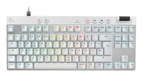 Logitech G PRO X TKL Rapid biela / Herná klávesnica / DE layout (920-013240)