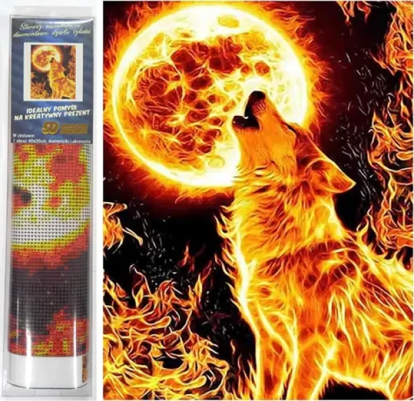 Norimpex Diamantové maľovanie Ohnivý spln