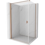 MEXEN/S - Mist-B sprchovací kút dvere krídlové 80 x 95, transparent, meď kartáčovaná 8A2T-080-095-65-00
