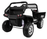 Mamido Detské elektrické auto Buggy 4x4 Mercedes-Benz Unimog biele