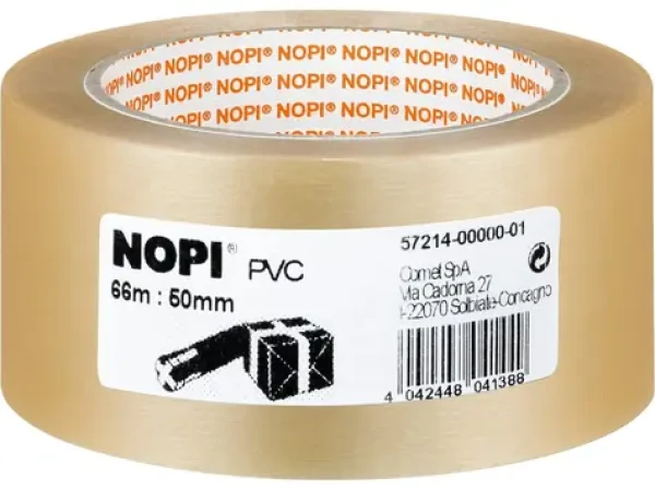 Tesa NOPI transparentná / Baliaca páska / PVC / 50 mm x 66 m (57214-00000-01)
