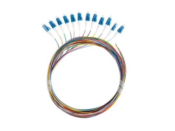 Optický pigtail LC/UPC 9/125 SM / 12 ks farebné / G657A1 / 2 m (FP-LCUP-SS21-1202-MC)