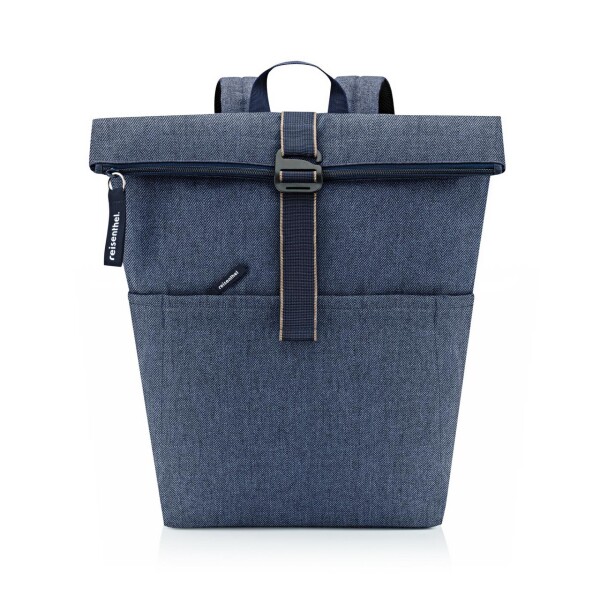 Dámsky rolovací batoh Reisenthel Rolltop Backpack Herringbone Dark Blue