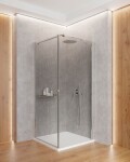 DEANTE - Sprchovací kút Kerria Plus chróm, štvorcová, 90x90 cm KKN0W09S09